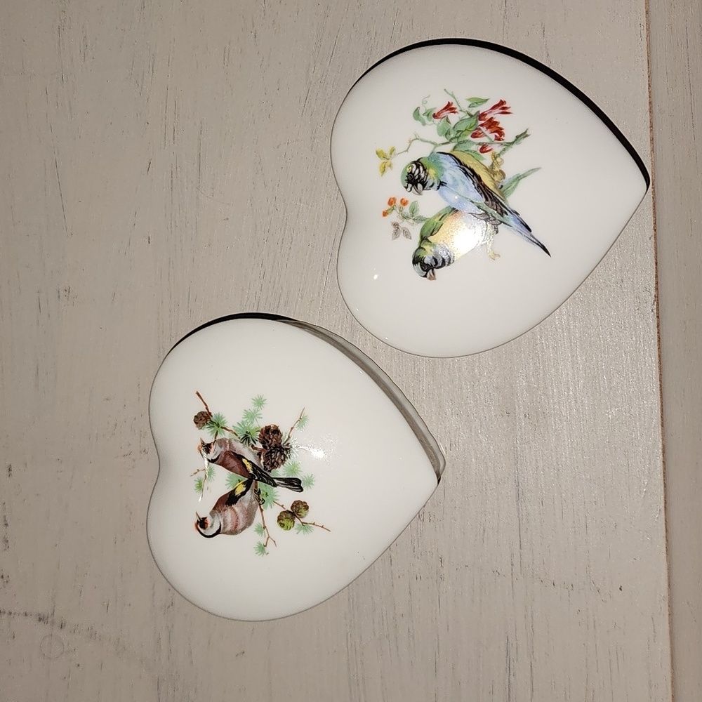 Set of Heart Shaped Trinket Boxes - Picture 1 of 3